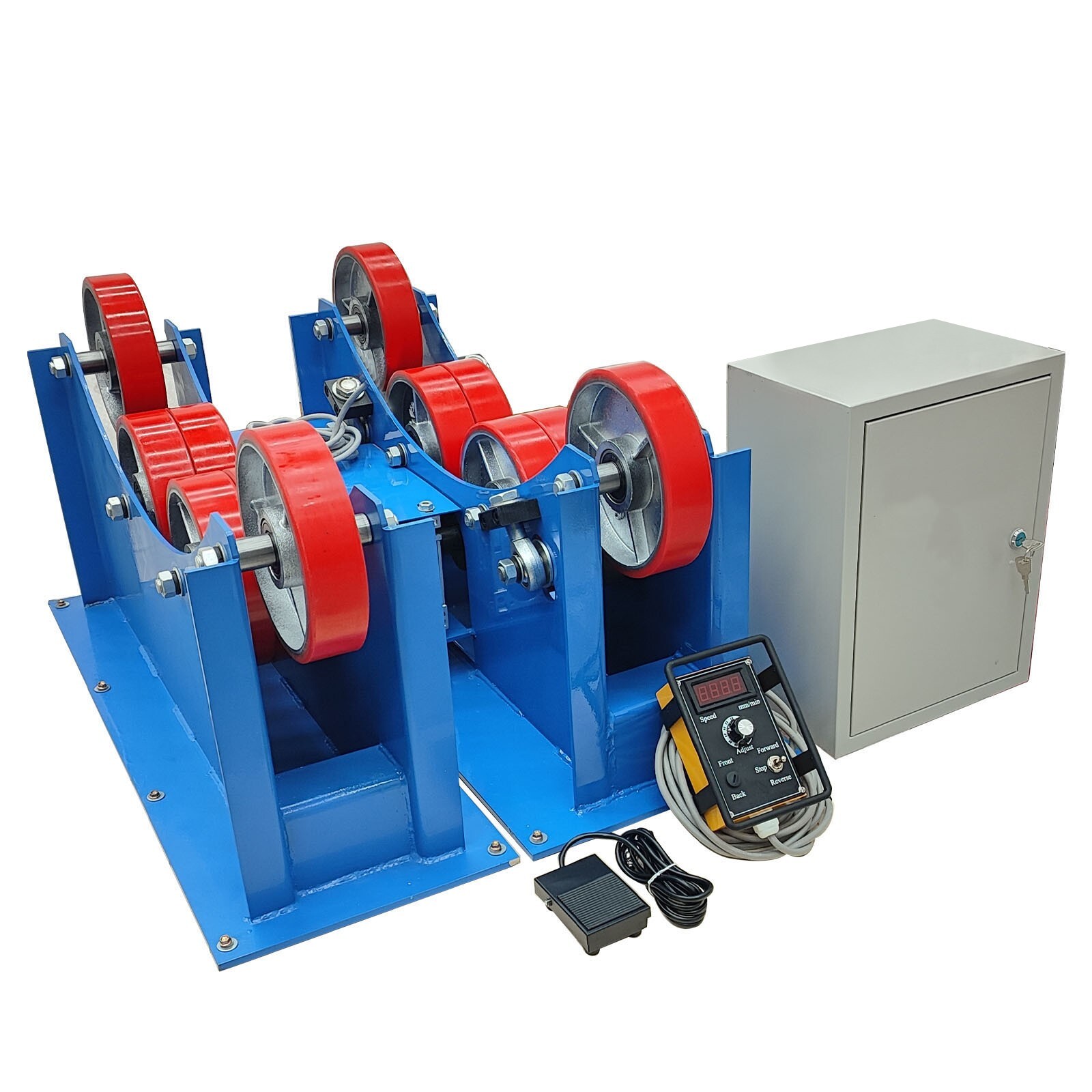 3Ton Welding Turning Roller Four Rubber Wheels Welding Positioner Remote Control