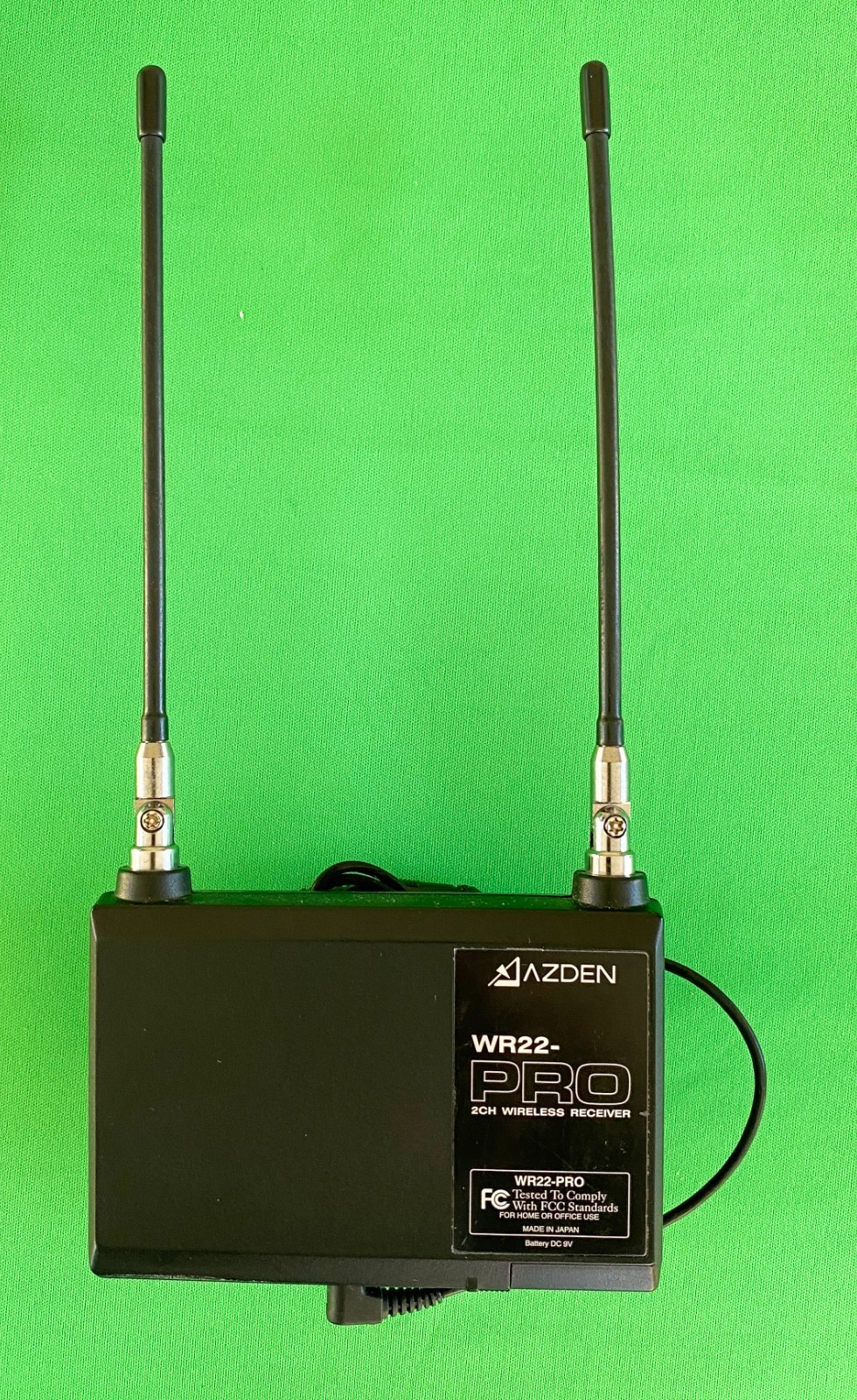 Azden 2 Channel Mic System: 1 Model WR22 Pro Receiver & 2 WM Pro Transmitters