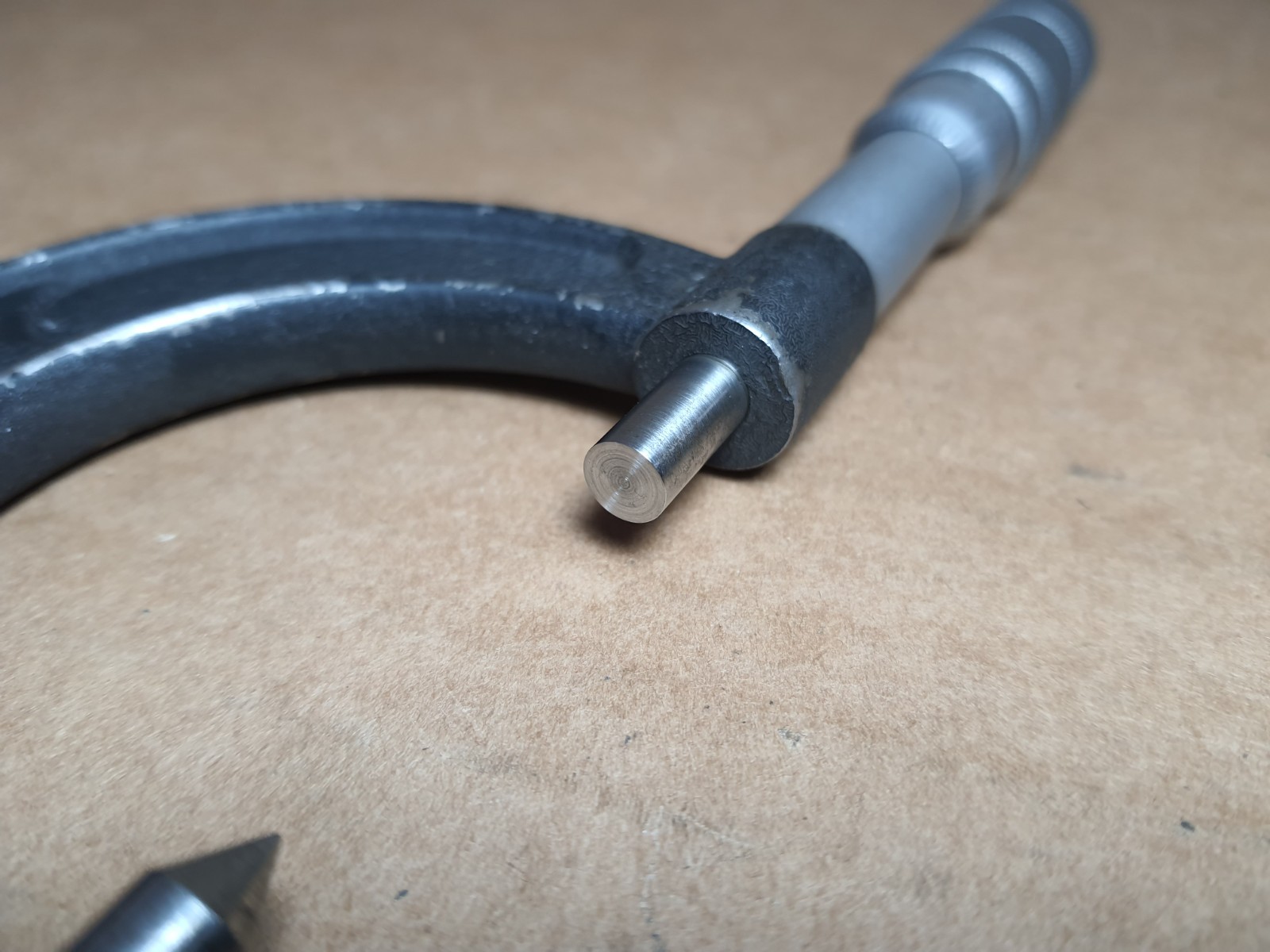 Central Tool Single Point OD Micrometer (.3" - 1.3") Flat Spindle, Pointed Anvil