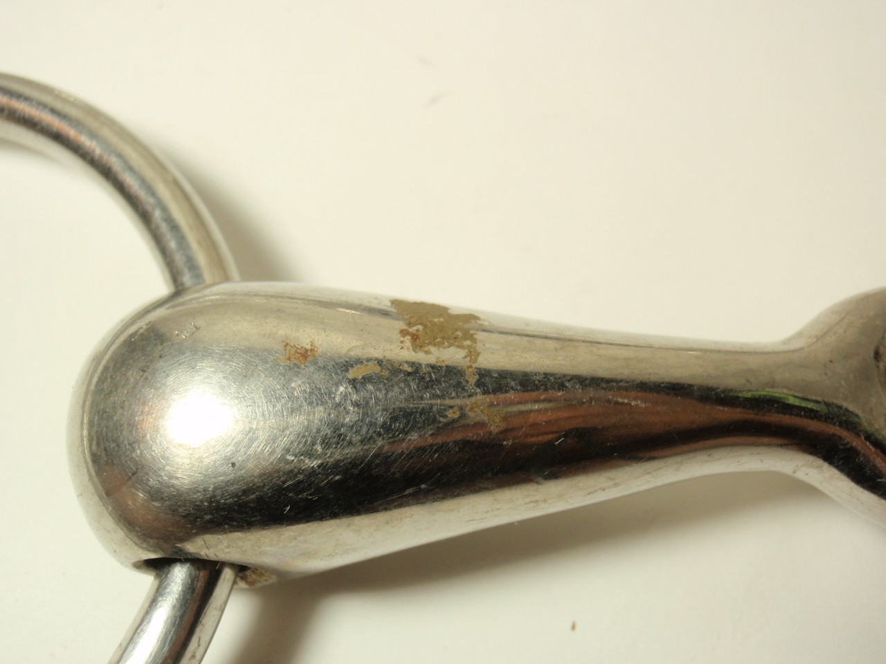 Lot 3 Equine Loose Single Joint Snaffle Ring Bit *USED*