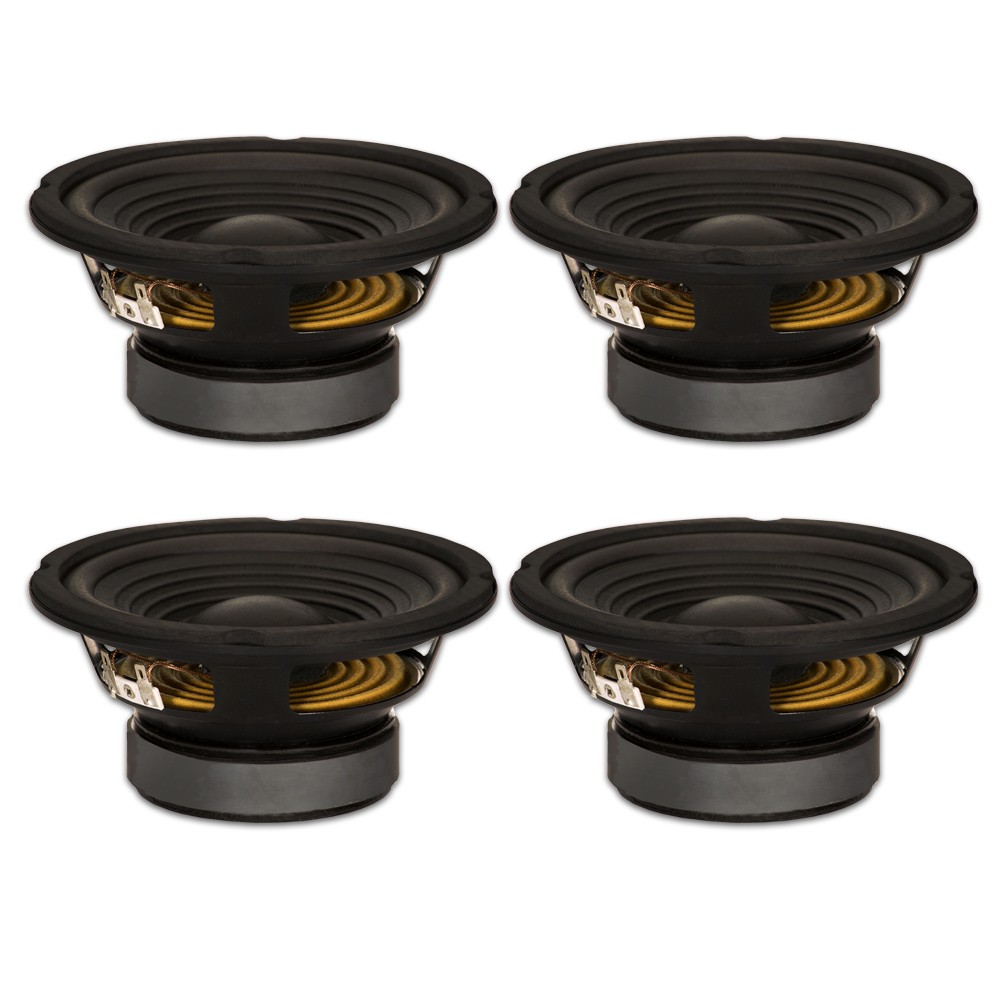 4 Goldwood Sound GW-206/4 OEM 6.5" Woofers 180 Watt ea 4ohm Replacement Speakers