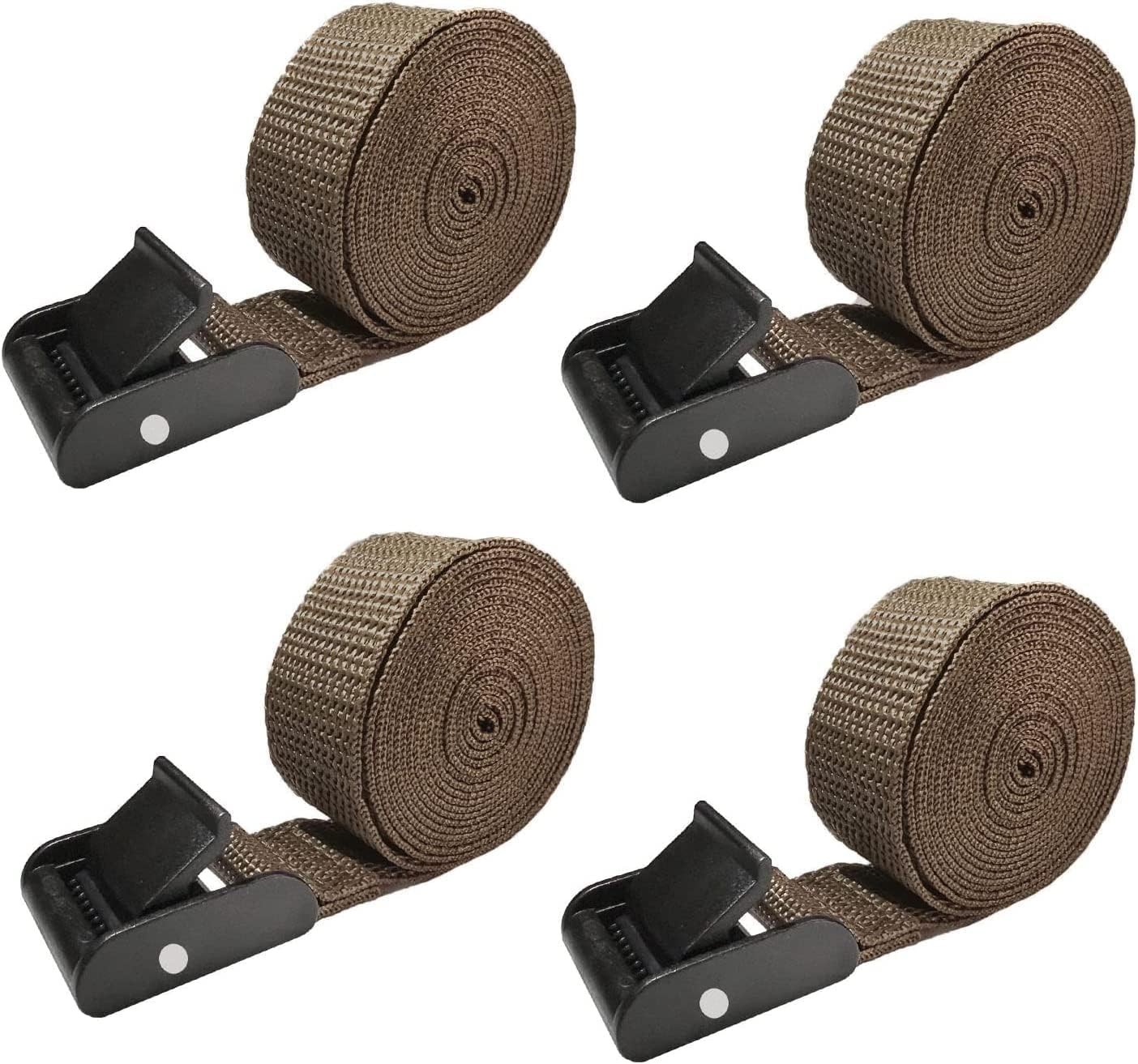 4 Pack Trail Game Camera Mount Tree Straps with Snap 185Cm/6Ft Foldable Nylon