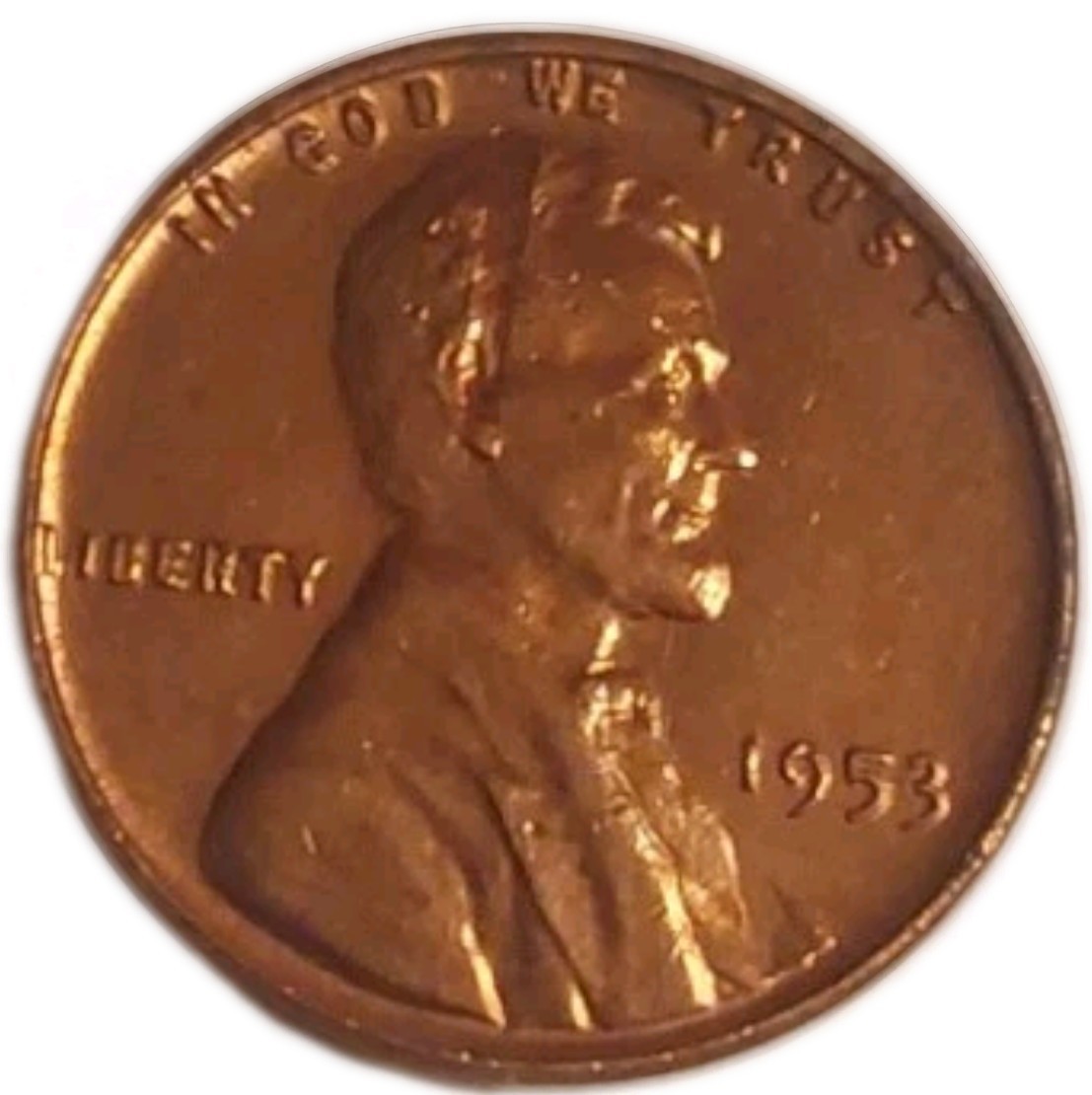 1953 Red Lincoln Wheat Cent Penny Brilliant Uncirculated Free Post Tracking