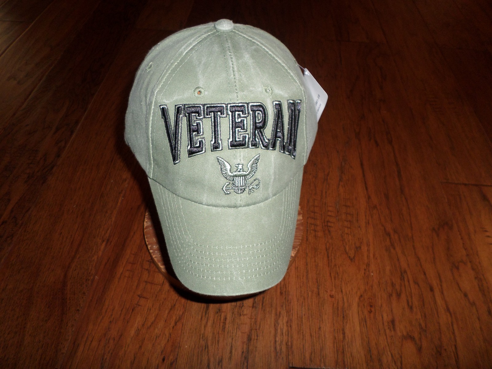 U.S NAVY VETERAN HAT EMBROIDERED 3D RAISED LETTERS MILITARY BALL CAP OD GREEN