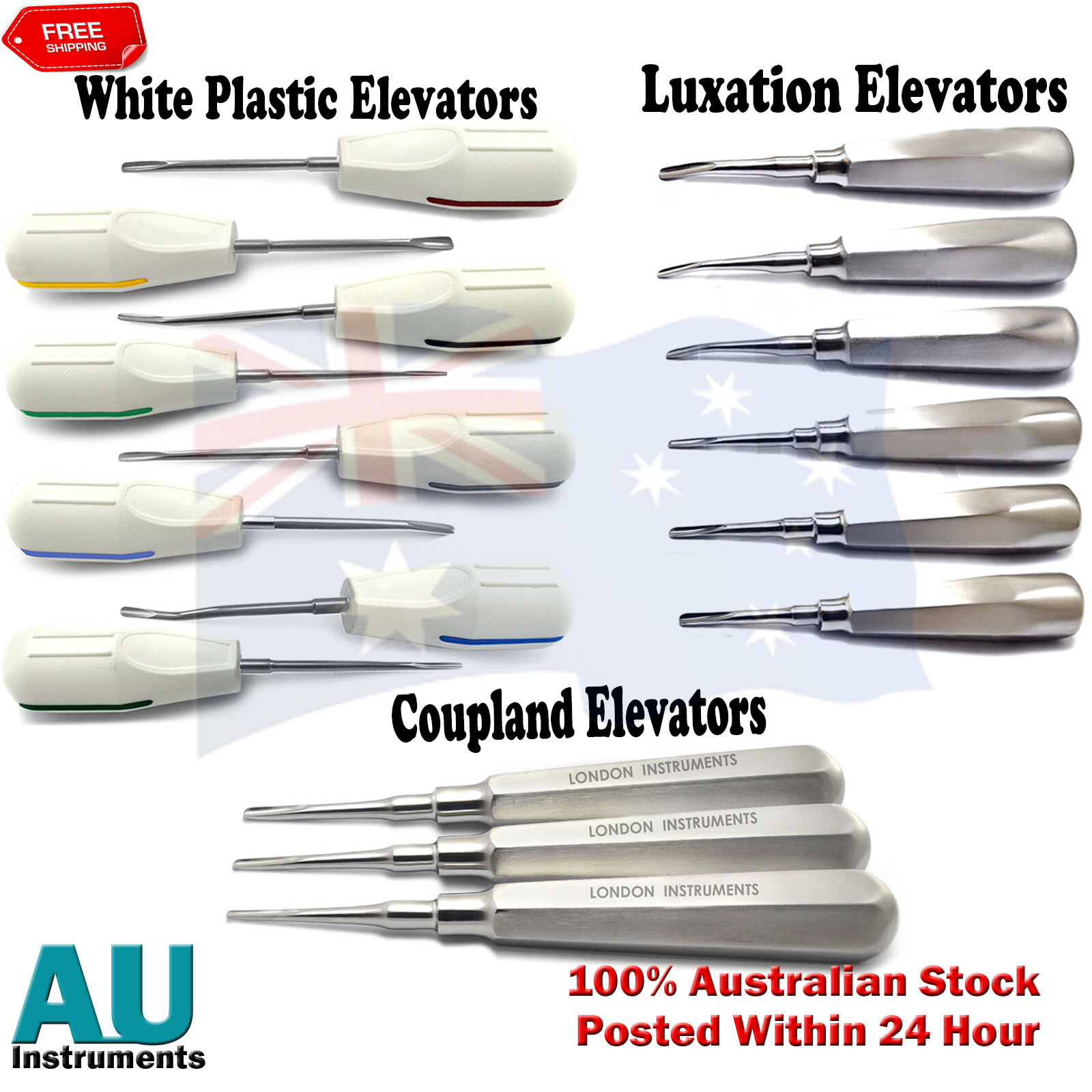 Surgical Root Tooth Loosening Coupland Luxating Extraction Elevators