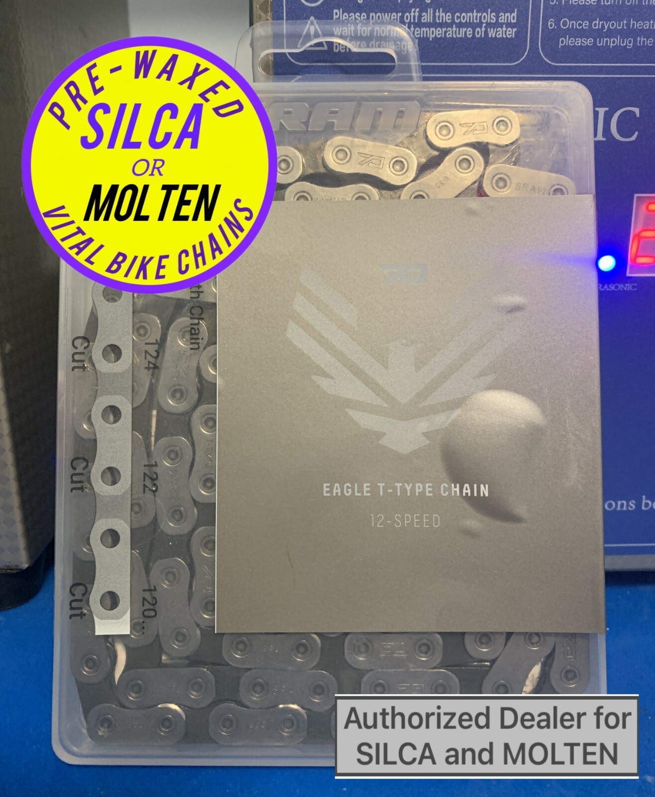 SRAM 70 T-Type Chain 12 speed - SILCA or MOLTEN SPEED wax
