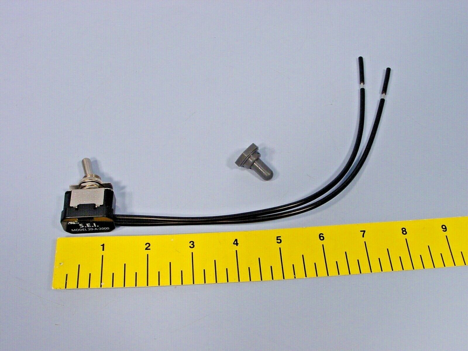 S.E.I SEI20-A-2000 Toggle Switch With Silicone Boot 20A 120-277 VAC