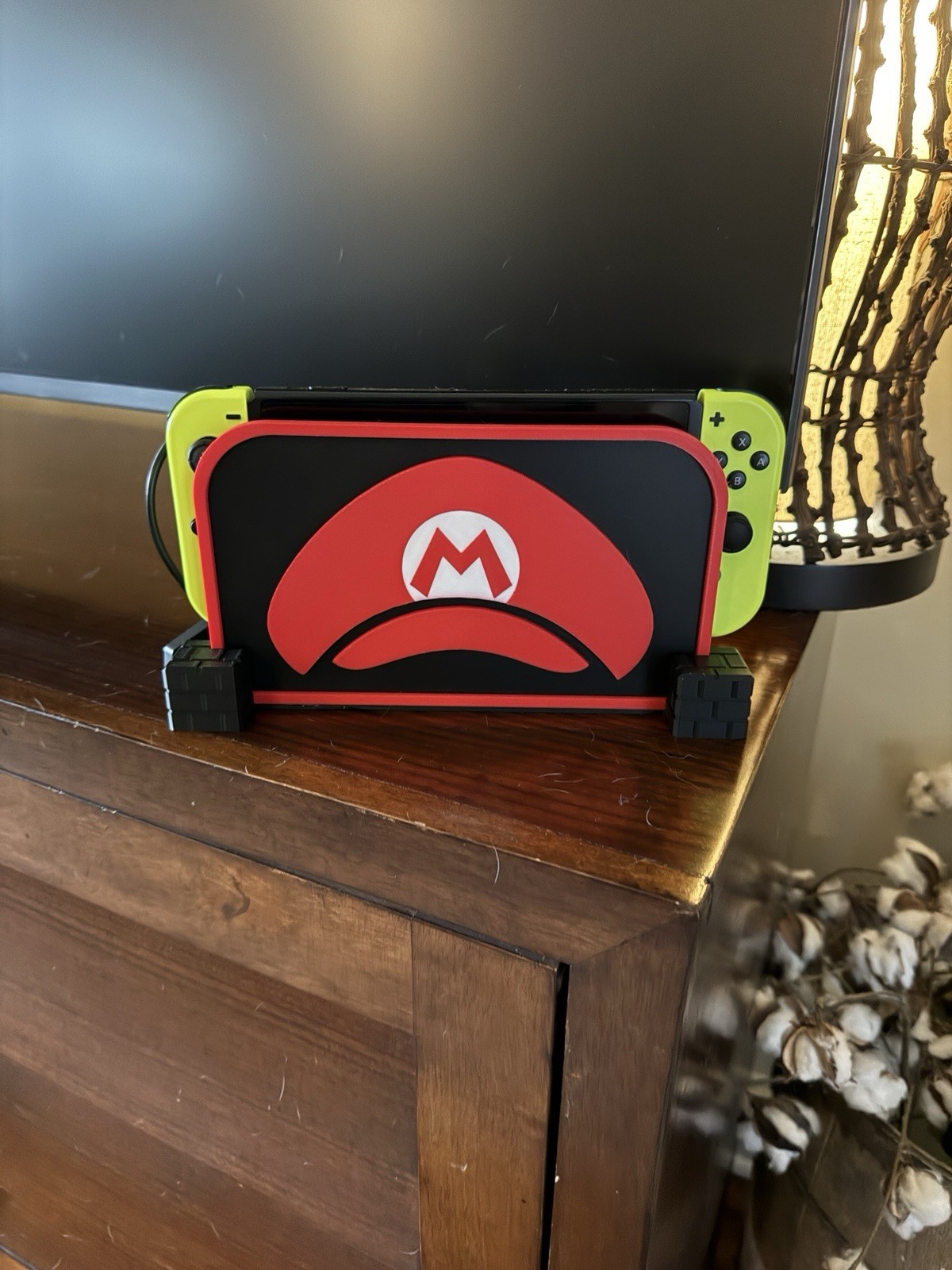 Nintendo Switch and Switch 2 Dock Cover Mario Design