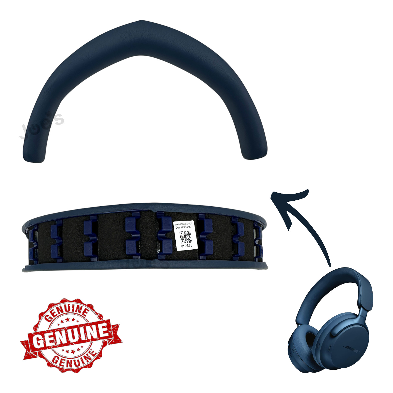 OEM Bose QuietComfort Ultra 1st Bottom Headband Cushion Replacement Lunar Blue