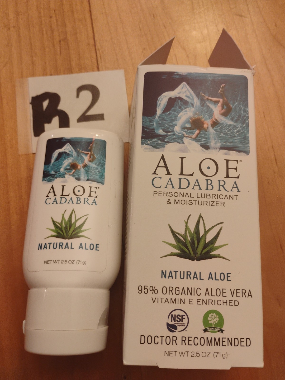 Aloe Cadabra Natural Personal Lube Organic Best Sex Lubricant Oral Gel NIB 07/27