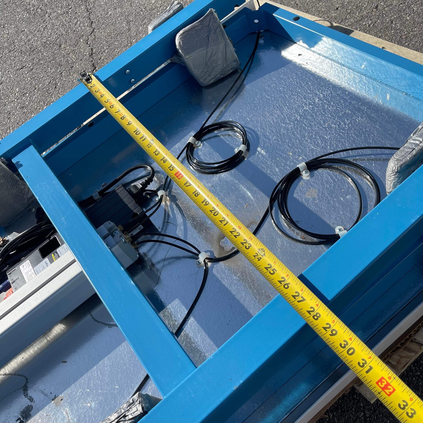 Z@ ERGOSWISS Work Table Lift System 70”x28” Blue