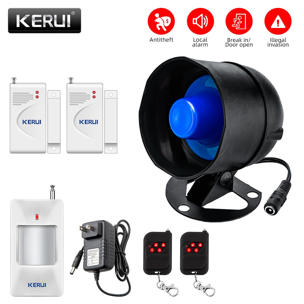 DIY Self Setup Wireless 110dB Security Alarm For House Garage Window Door