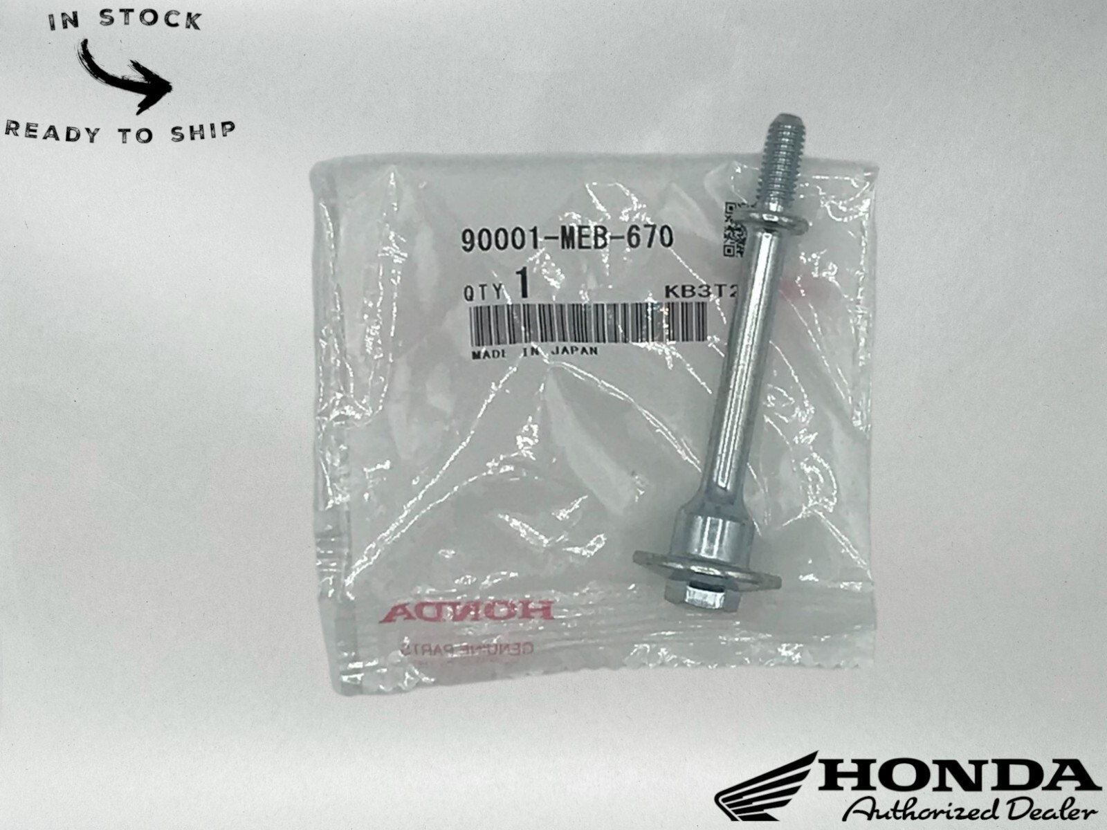 Honda Genuine OEM Head Cover Bolt 90001-MEB-670