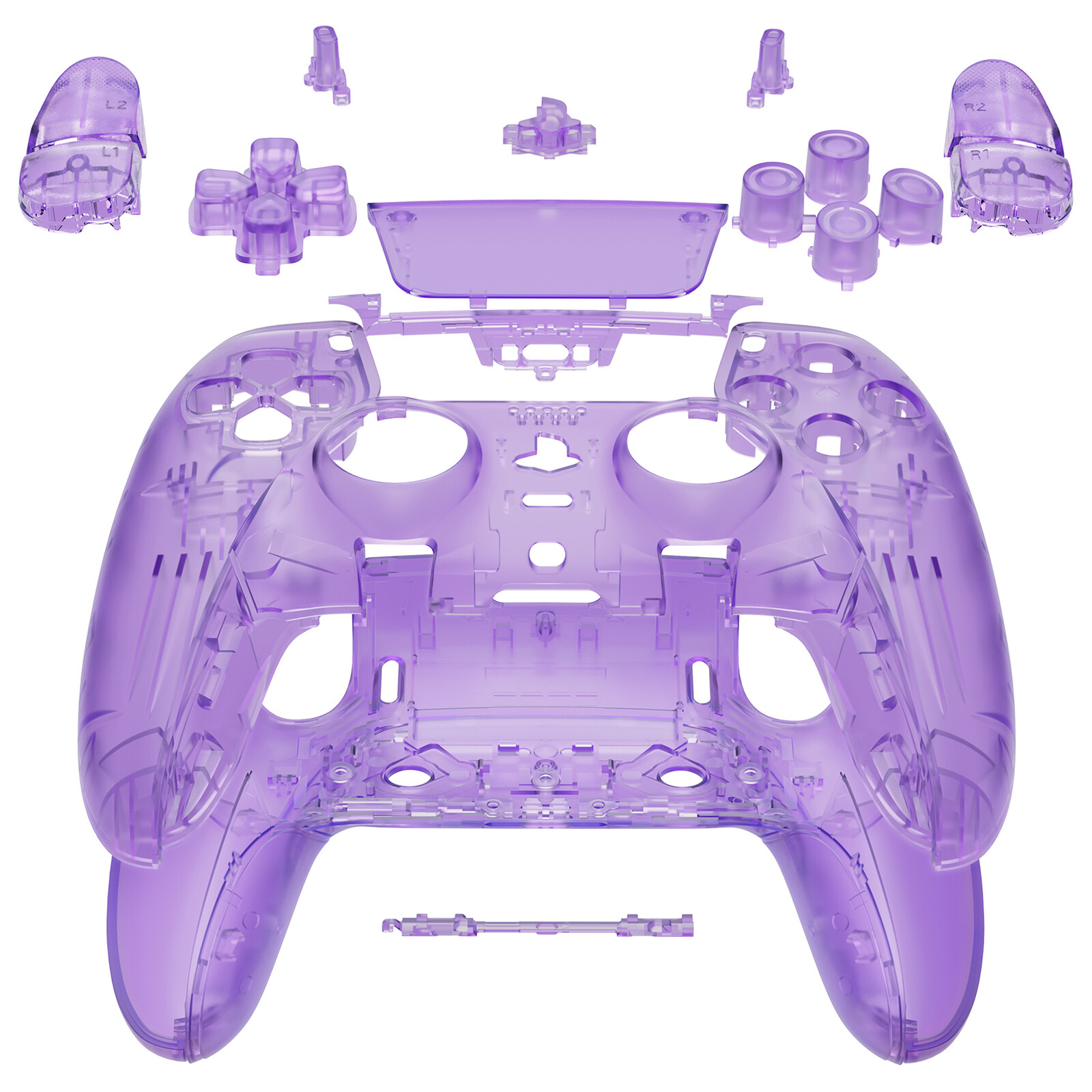 Full Set Housing Shell Cover & Buttons Kit Replacement For PS5 Edge Controller