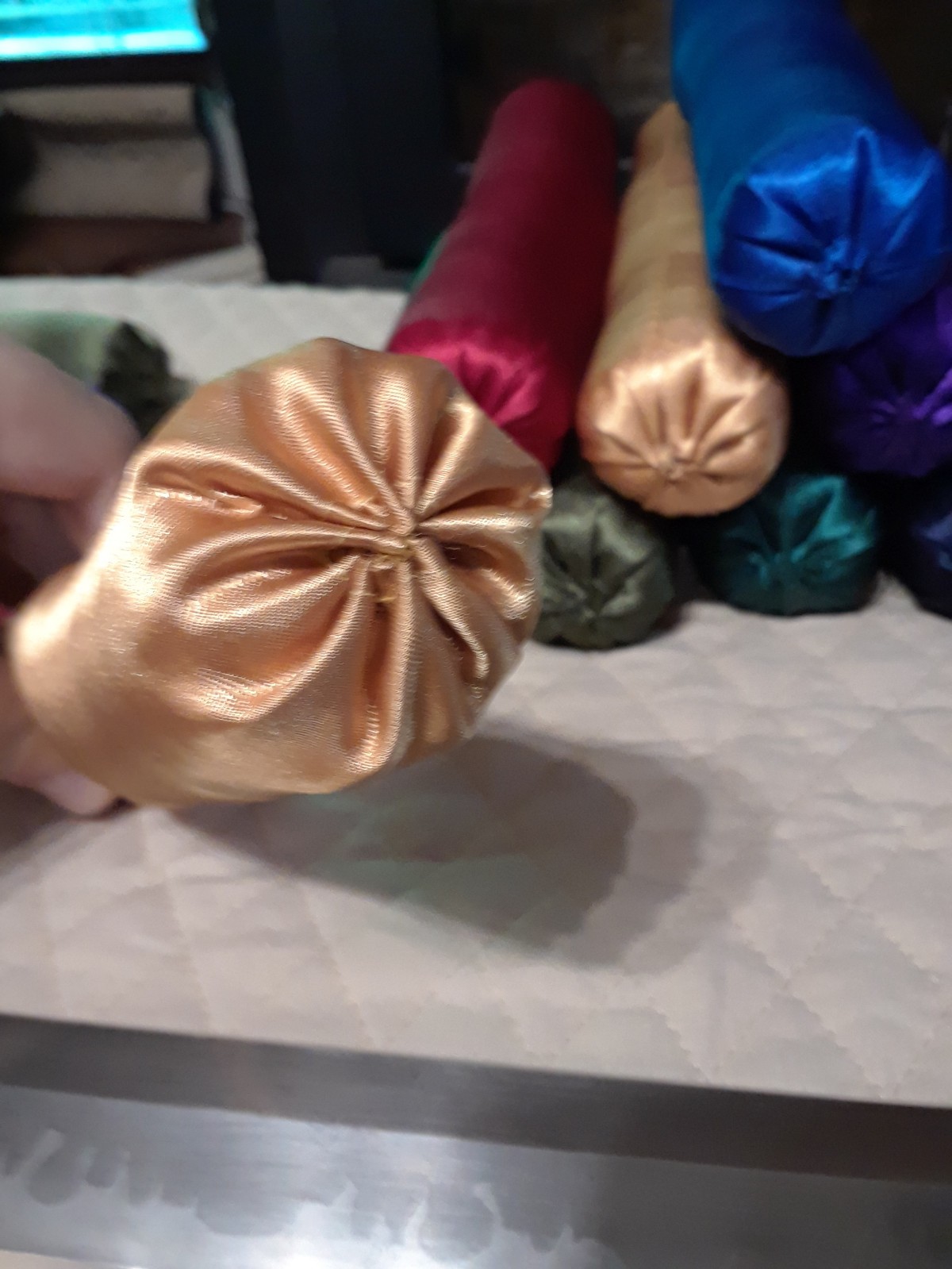 Handmade Japanese-Style Satin Makura (Sword Pillows)