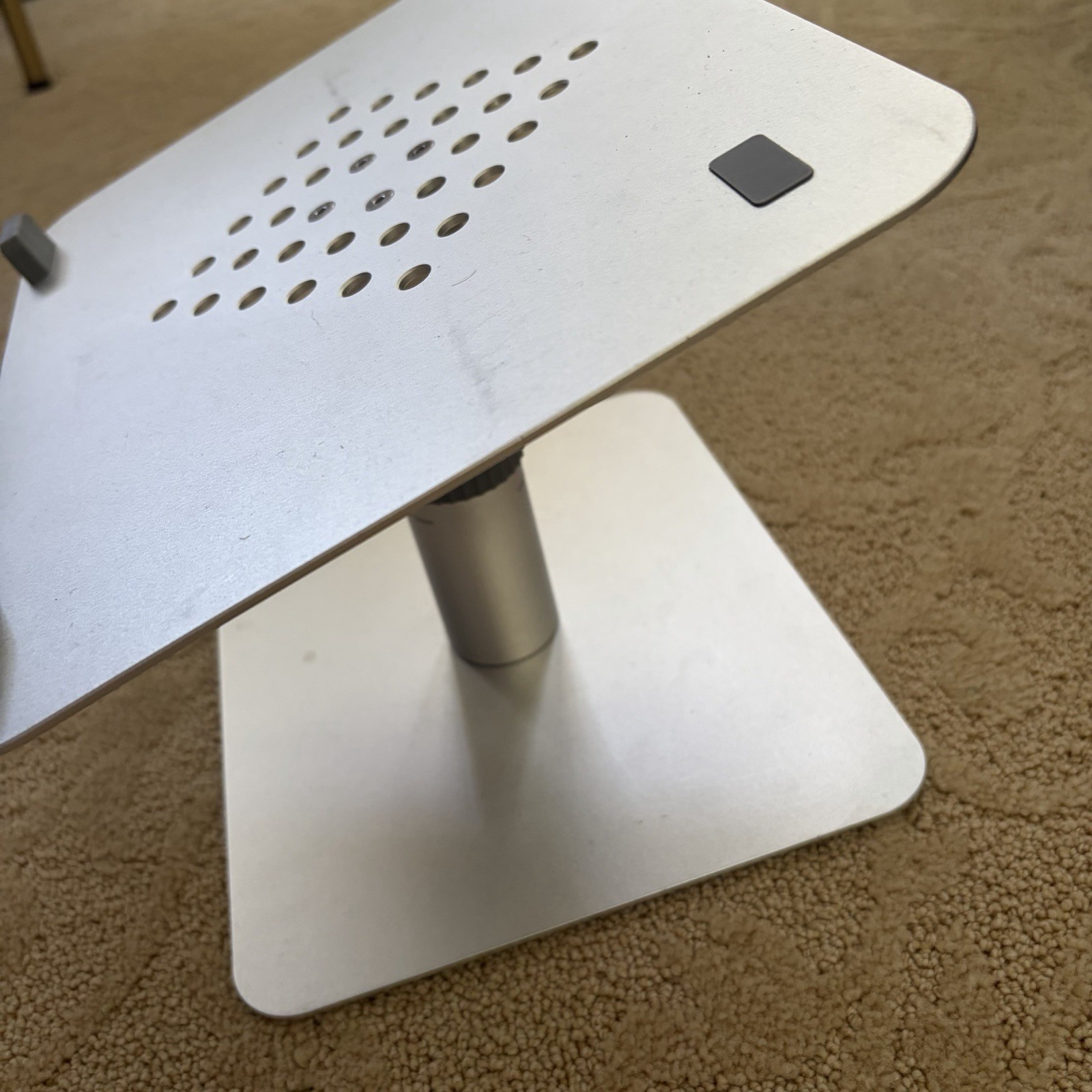 Adjustable Computer Laptop Stand For Desk Silver Finish