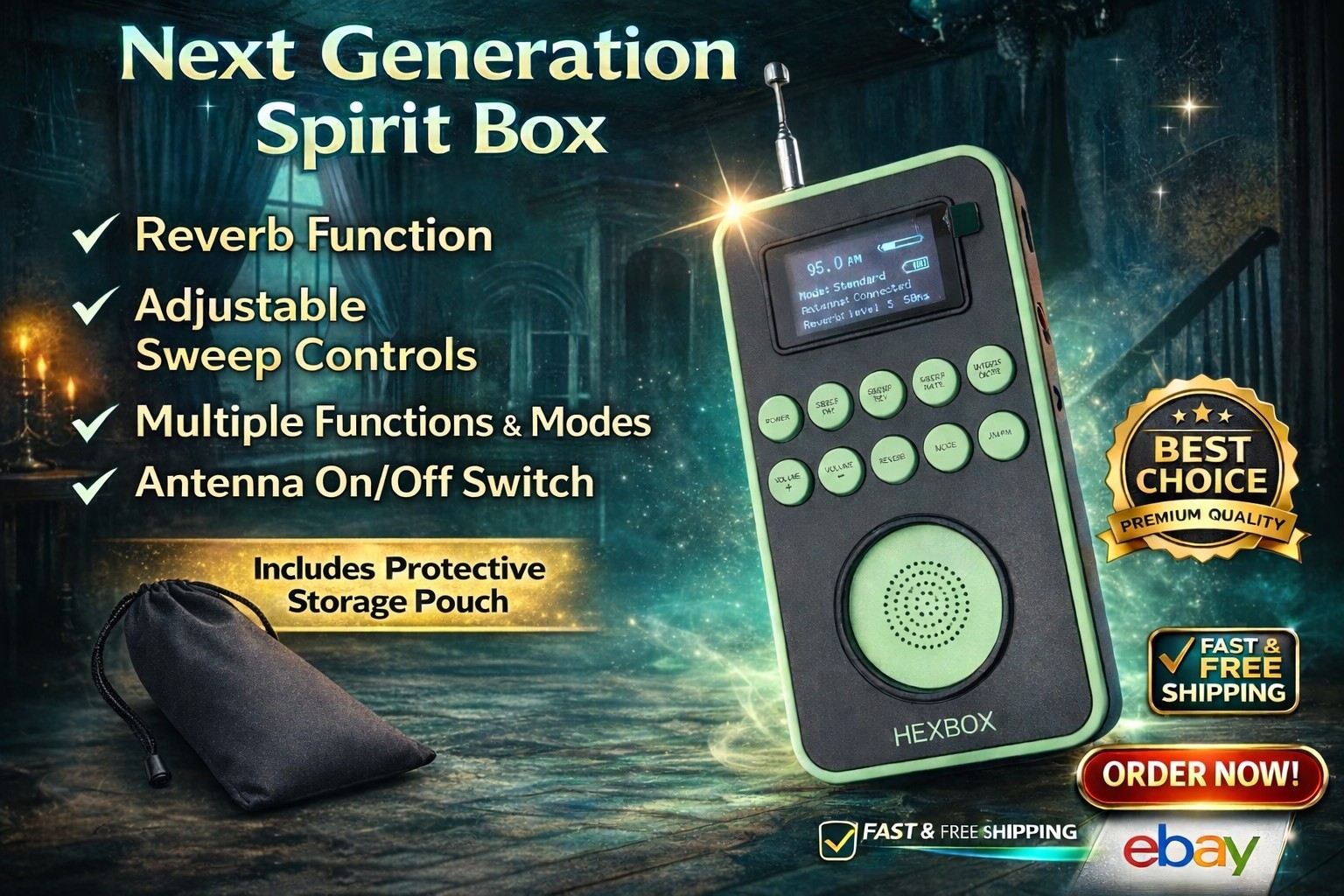 Ghost Hunting Spirit Box, Hexbox,  Paranormal Communication Equipment. Fast Post
