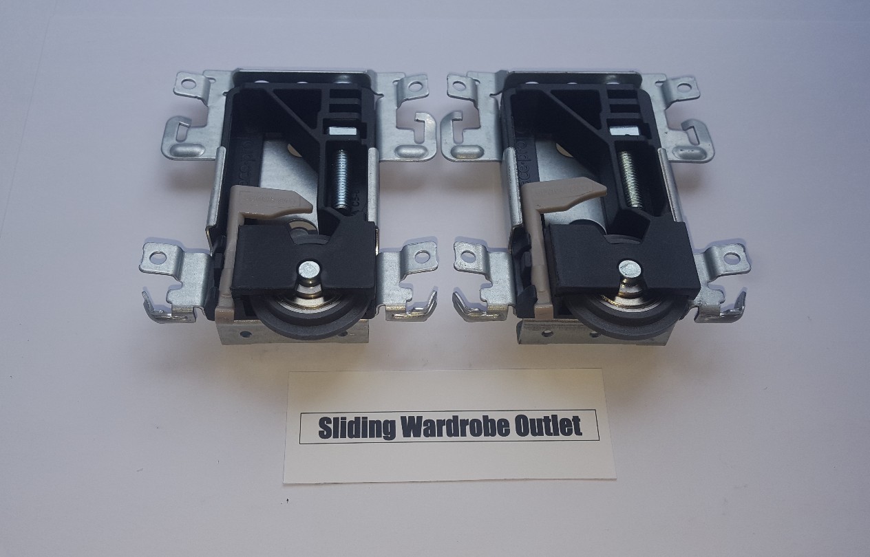 2X Spacepro/Stanley 17-4264Y-000 TA C2-8 Sliding Wardrobe Wheels / Runner/Guides