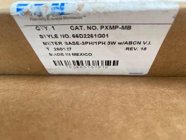EATON PXMP-MB / 66D2261G01 Power Xpert MultiPoint Meter OUTPUT 24VDC