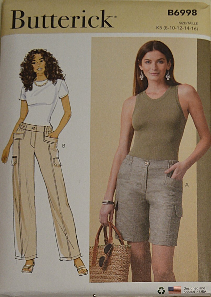 Butterick 6998 - Misses' Shorts And Pants