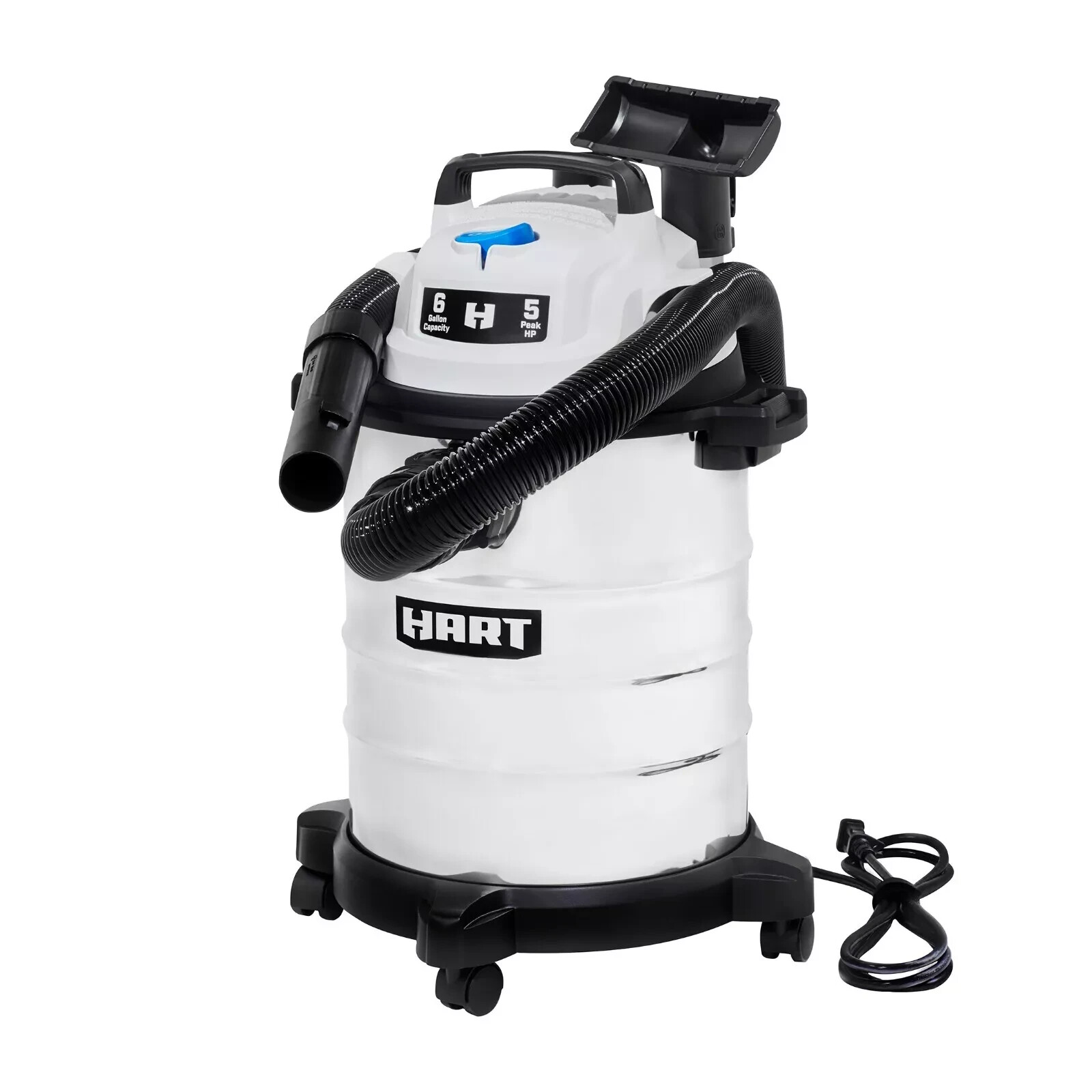 New Job HART 6-gallon Stainless Steel Wet/dry Vacuum Voc607s 3702