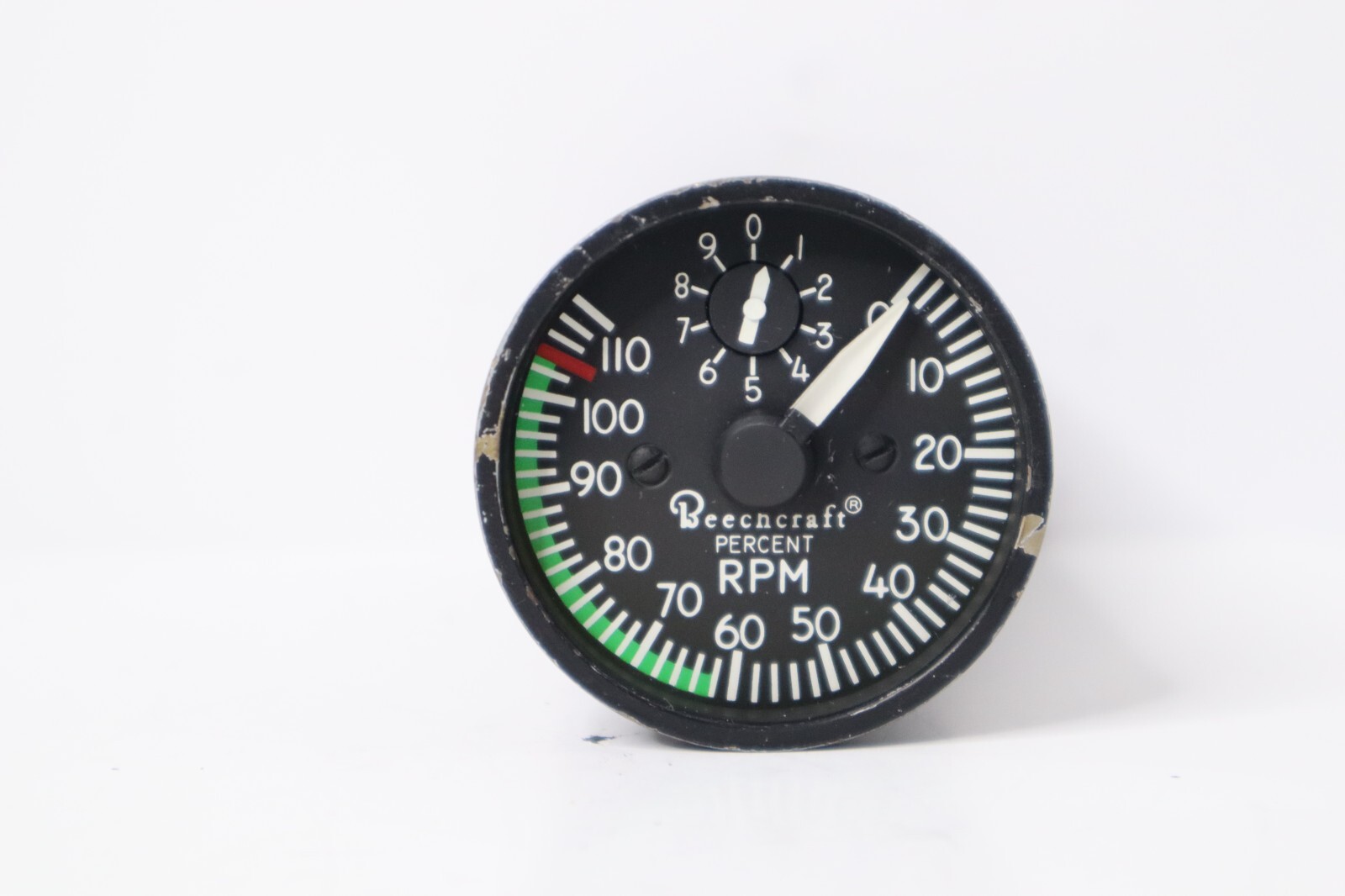 RC Allen 100-0049-03 RPM Percent Tachometer Beechcraft 101-384159-7