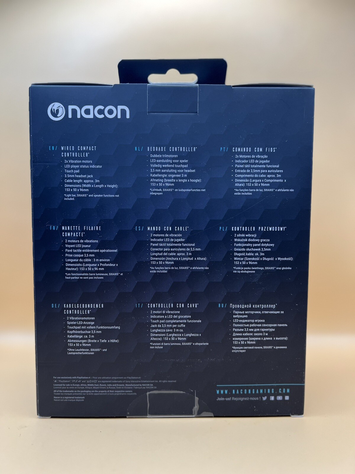 NACON Wired Compact Control Play Station4