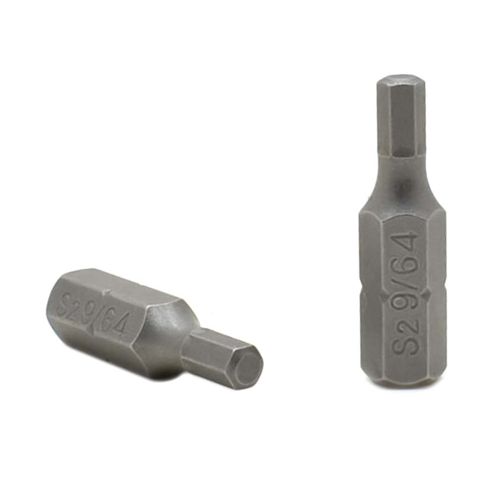 BH111-10PK Single End Hexagonal Screwdriver Bits - 1" Long - 9/64 Hex - 10 Pack