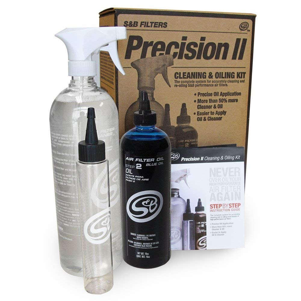 S&B Filters 88-0009 Precision II Cleaning & Blue Oil Kit