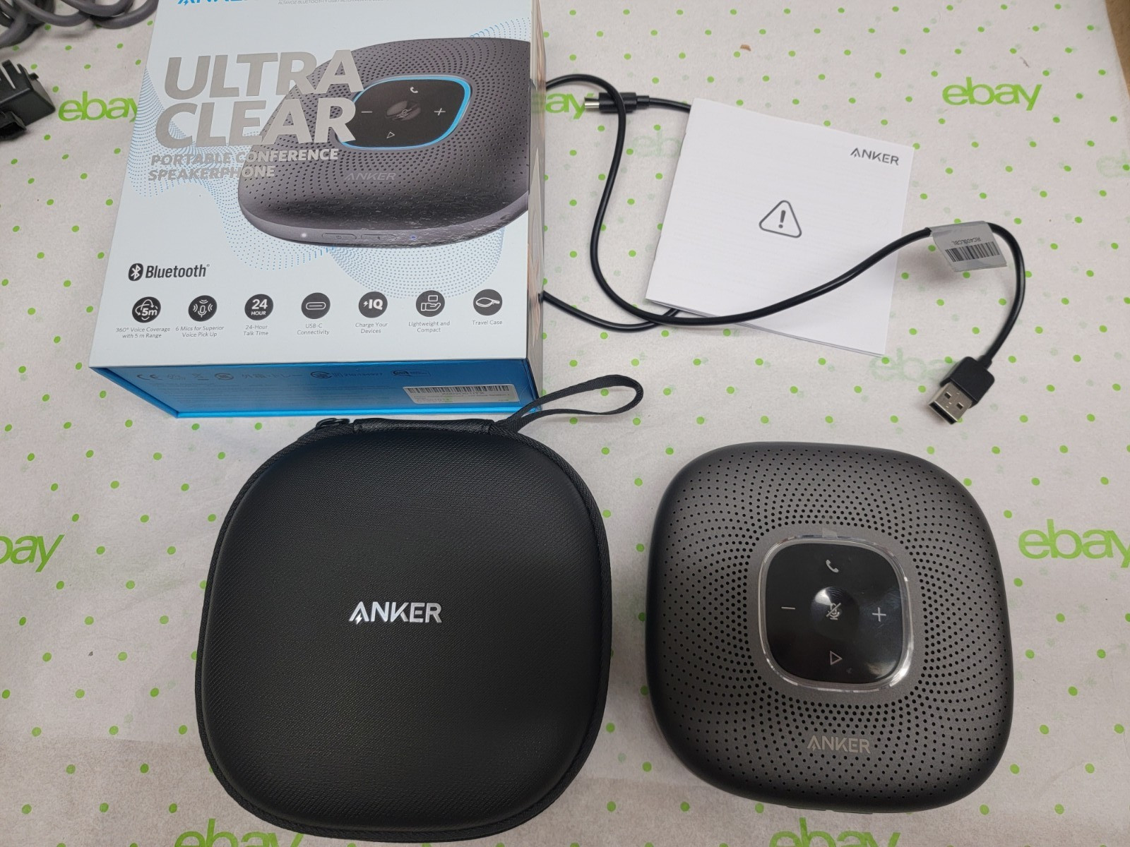 Anker PowerConf A3301 Bluetooth Portable Conference Speakerphone