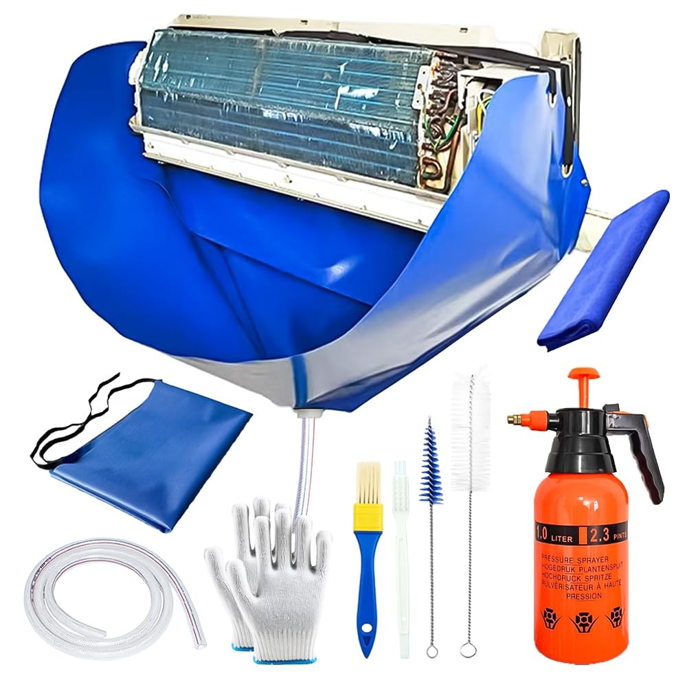 South Silk AC Cleaning Bag 13Pcs Mini Split Cleaning Kit Wall Unit Cleaner