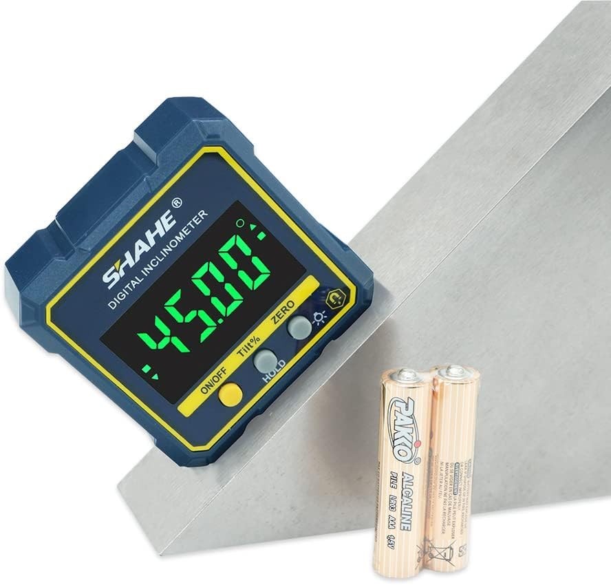 SHAHE Digital Angle Gauge Magnetic Protractor Inclinometer Level w/ Backlight