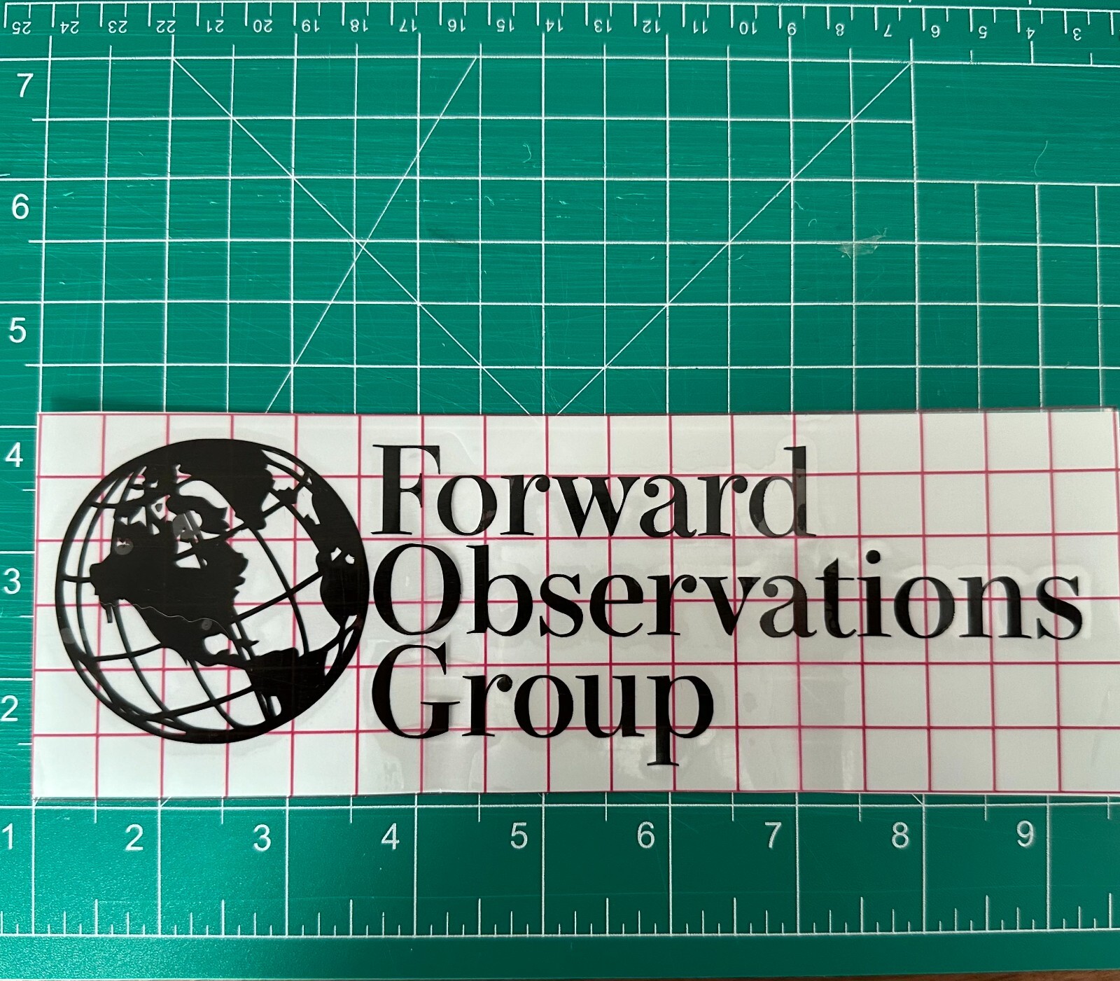 Forward Observations Group Globe Vinyl Sticker(Black or White) NOT Supdef wrmfzy