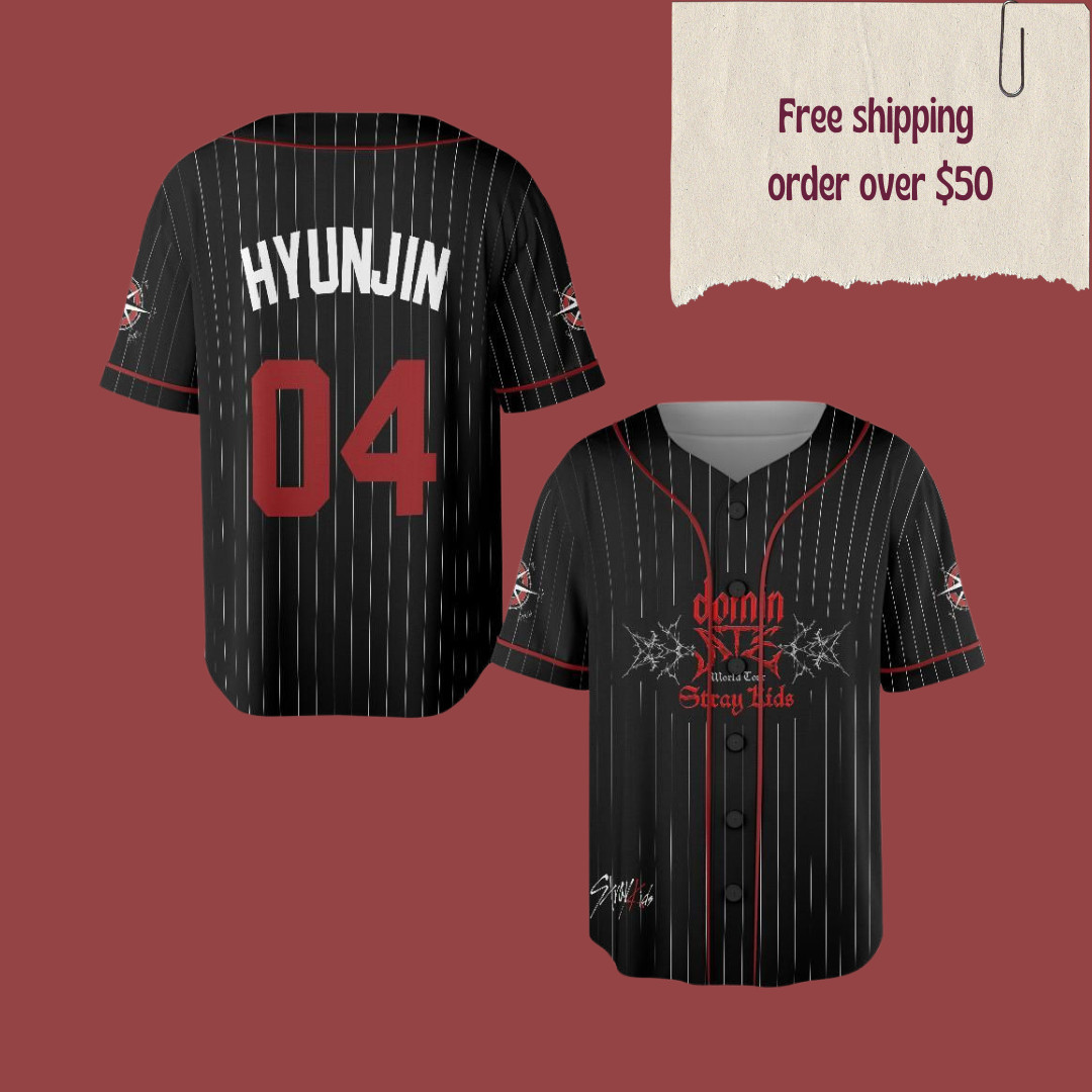 STRAY KIDS 'DominATE' World Tour 2025 Baseball Jersey Stay Merch Shirt K69