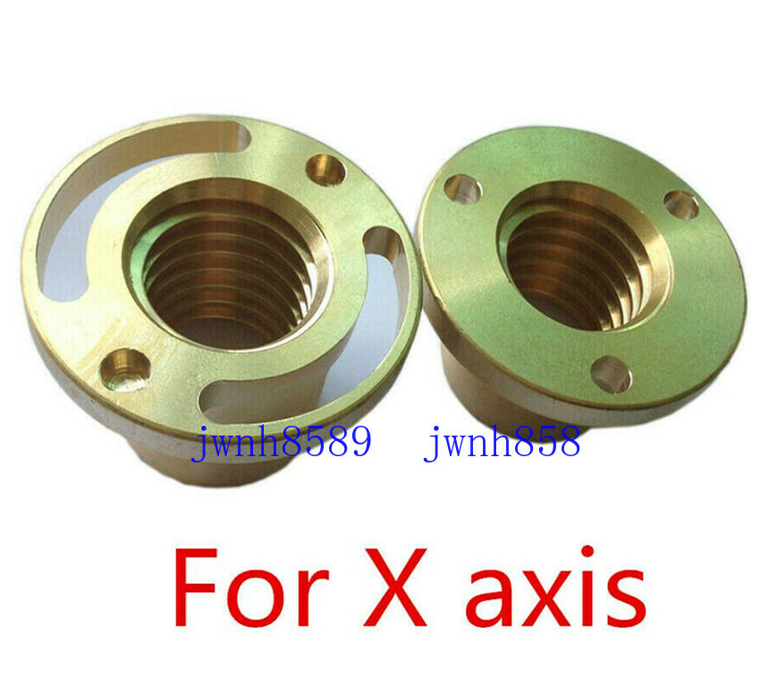 2Pc Bridgeport Milling Machine X Axis Screw Copper Sleeve Nut Vertical Mill Tool