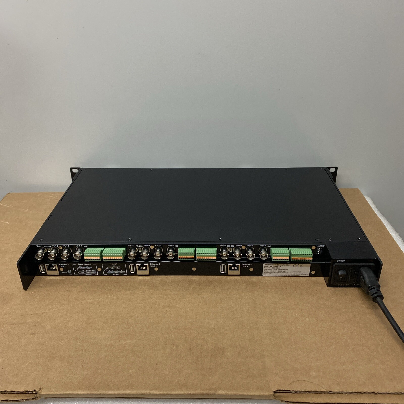 AMAG Visualizer 12 Channel 1U Modular Video Encoder EN-7912-A