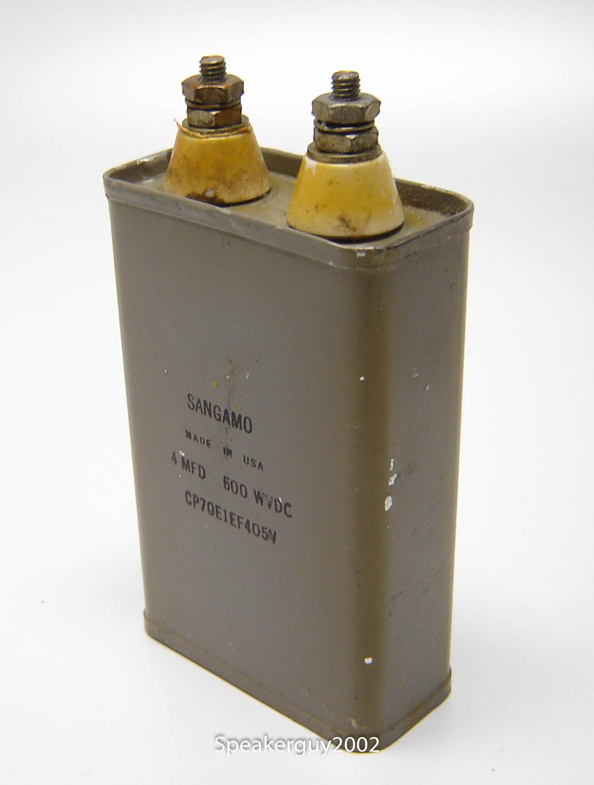 Sangamo PIO Capacitor / 4 MFD 600 VDC / CP70E1EF405V -- KTB4