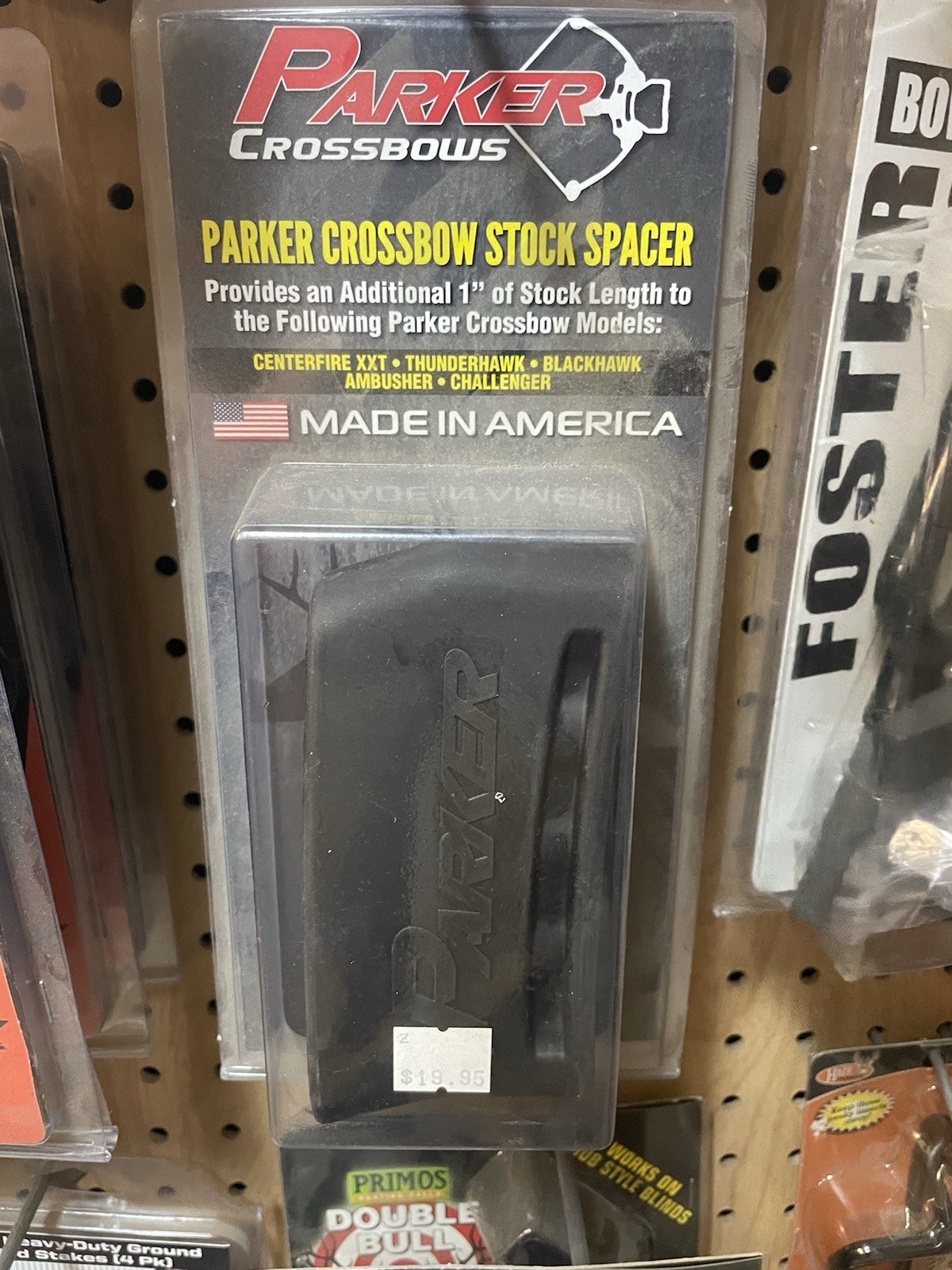 Parker Crossbow Stock Spacer 1 Inch Black