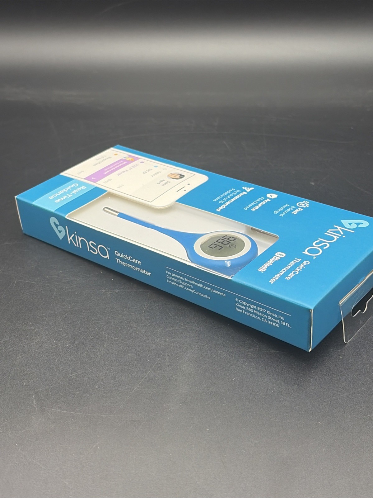 NEW Kinsa KSA110 Quickcare Smart Digital Thermometer Sealed Box