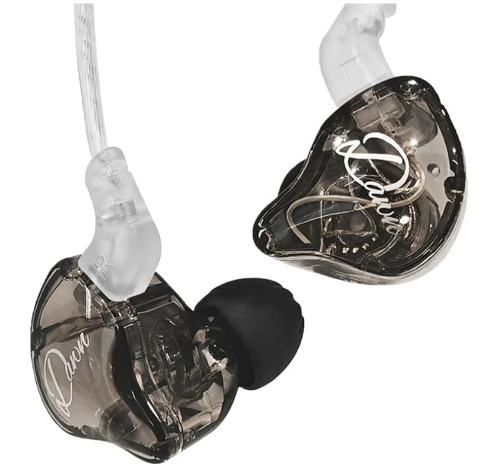 KZ Dawn IEM Earphones for Musicians, 3.5mm in-Ear Monitor No Mic, Black