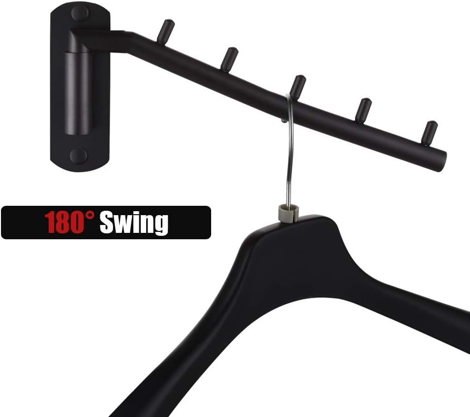 Stainless Steel Swing Arm Hook, Drying Closet Storage Hanger