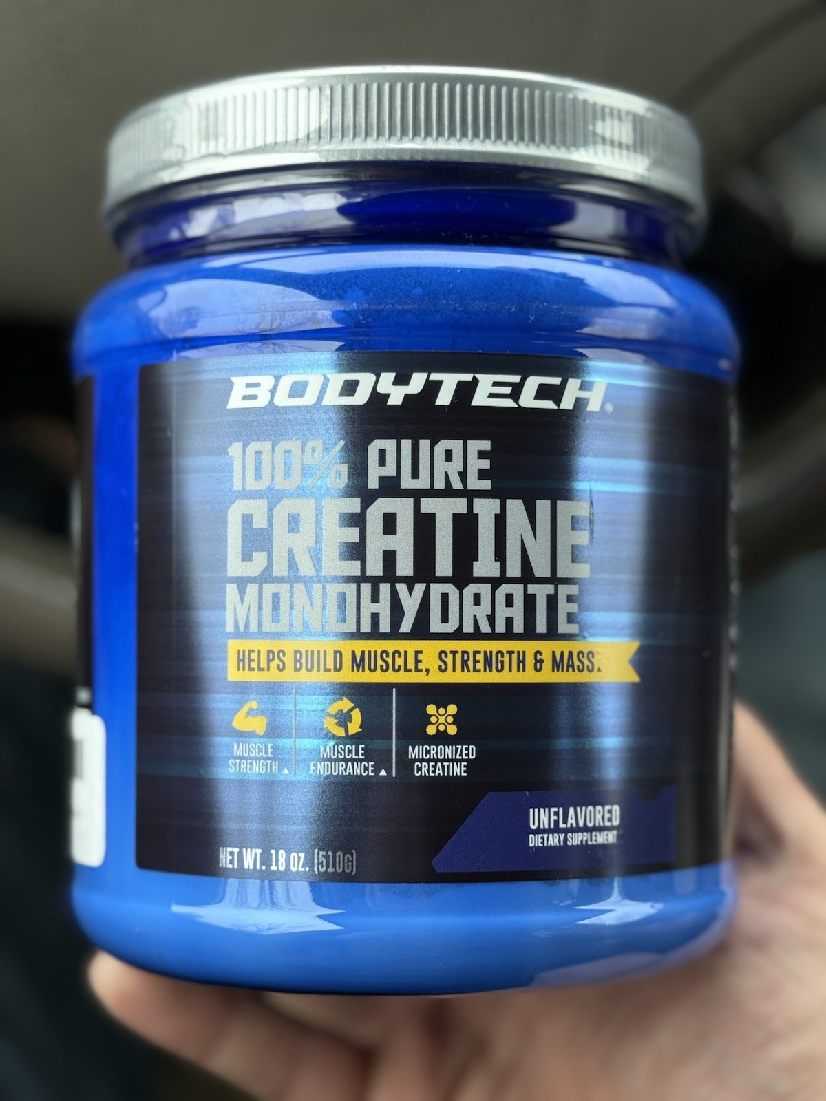 Bodytech 100% Pure Creatine Monohydrate Powder (18 Oz) Sealed NEW Fast Ship