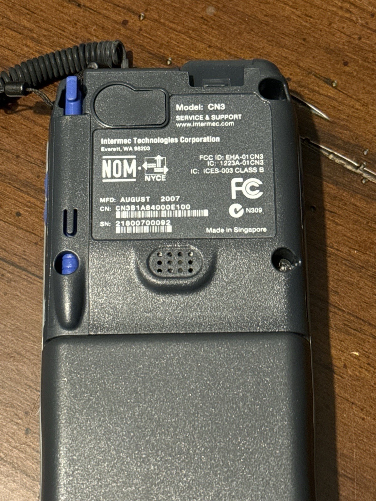 Intermec CN3 Mobile Computer Numeric 1D/2D WiFi Barcode Scanner