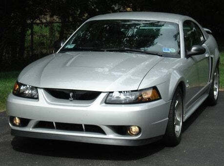 1994-2004 Mustang Cobra SVT Snake Chrome & Black Grill Grille Emblem w/ Bracket