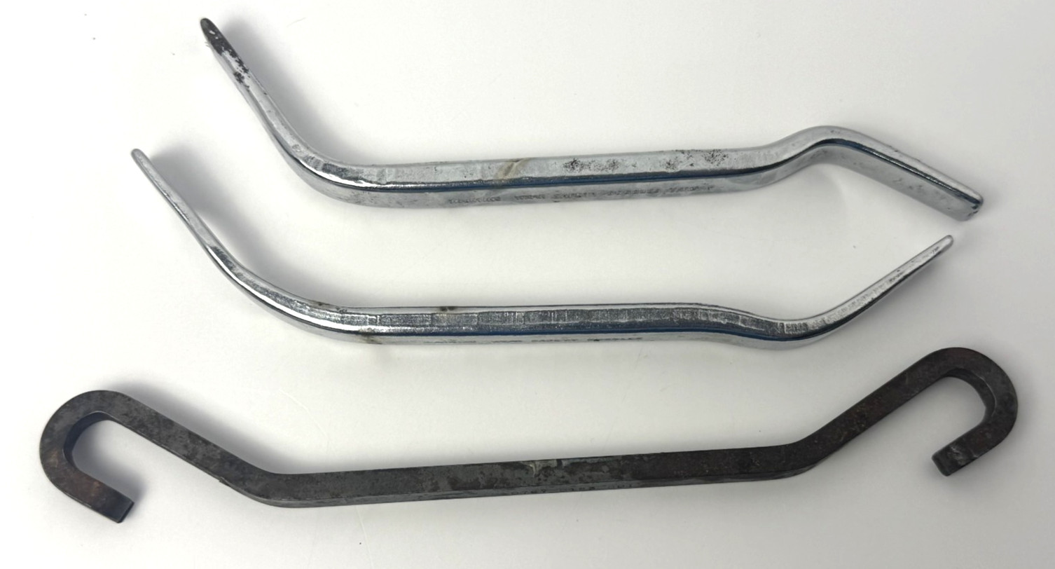 Lot of 3 Brake Adjusting Spoon Tools Different Shapes