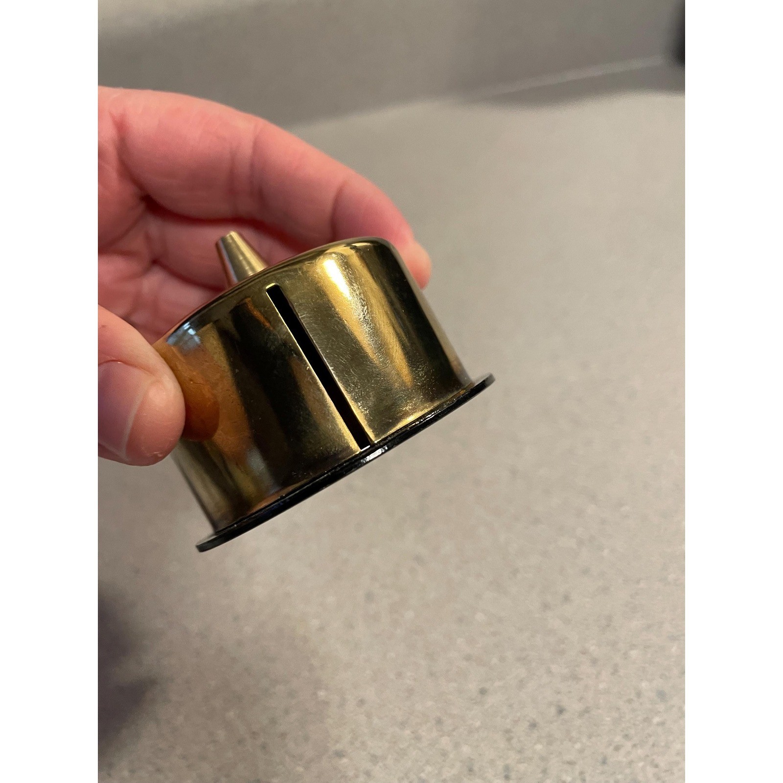 Vintage brass stamp holder desk decor