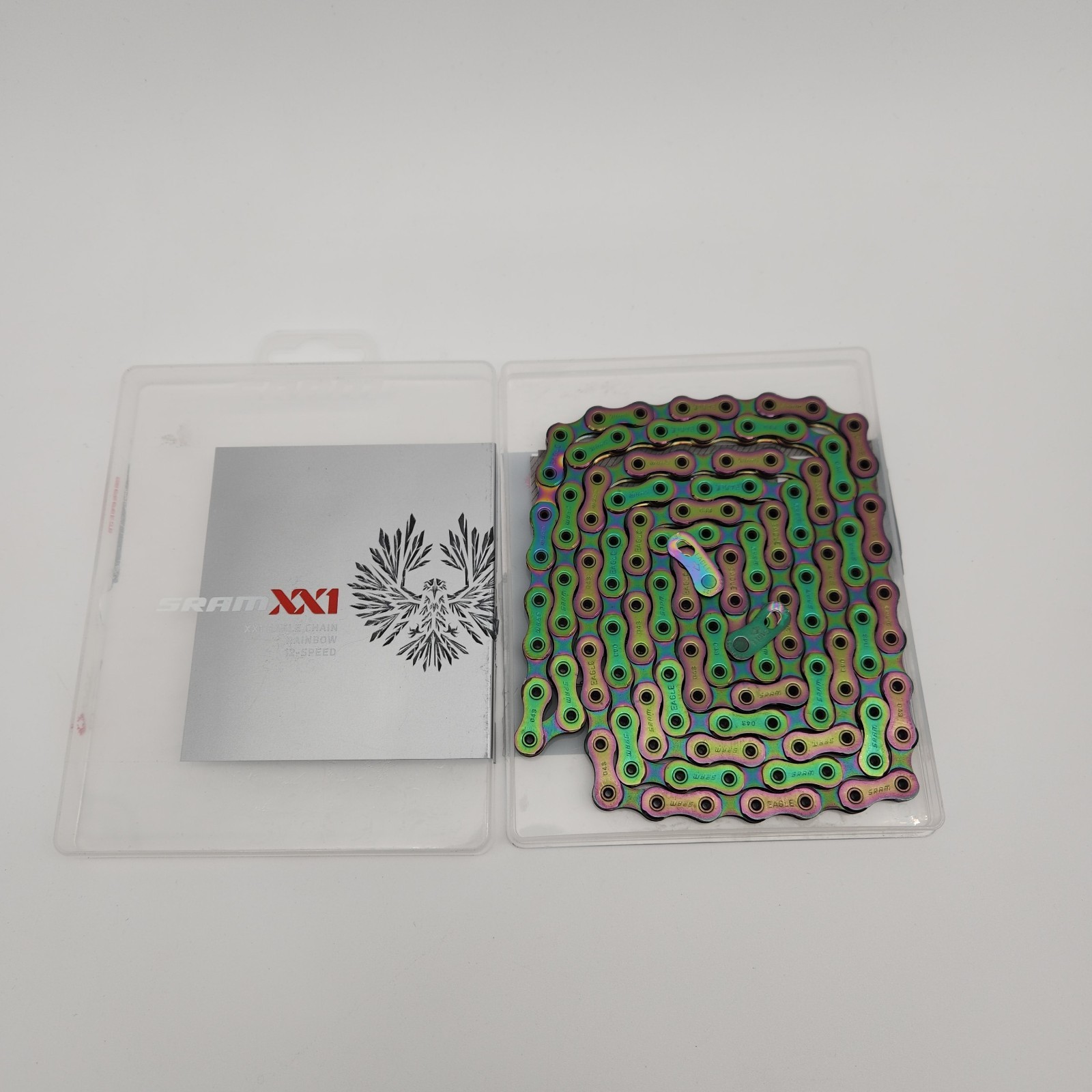 SRAM XX1 Eagle AXS 12-Speed 126 Link Rainbow Bicycle Chain OPEN PACKAGE