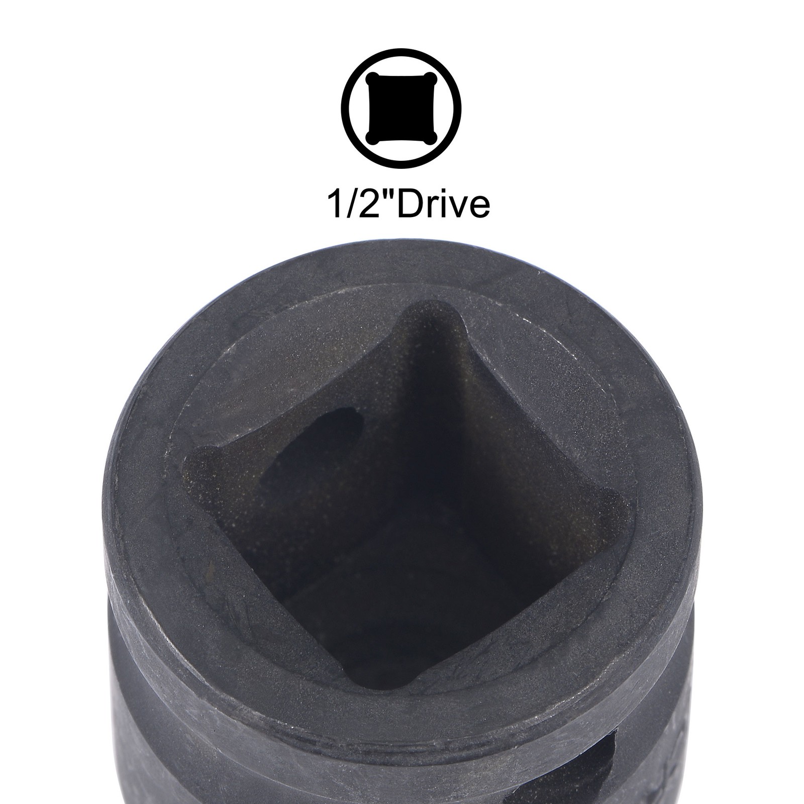 1/2" Drive 9mm 6-Point Impact Socket CR-V 1.5" Shallow