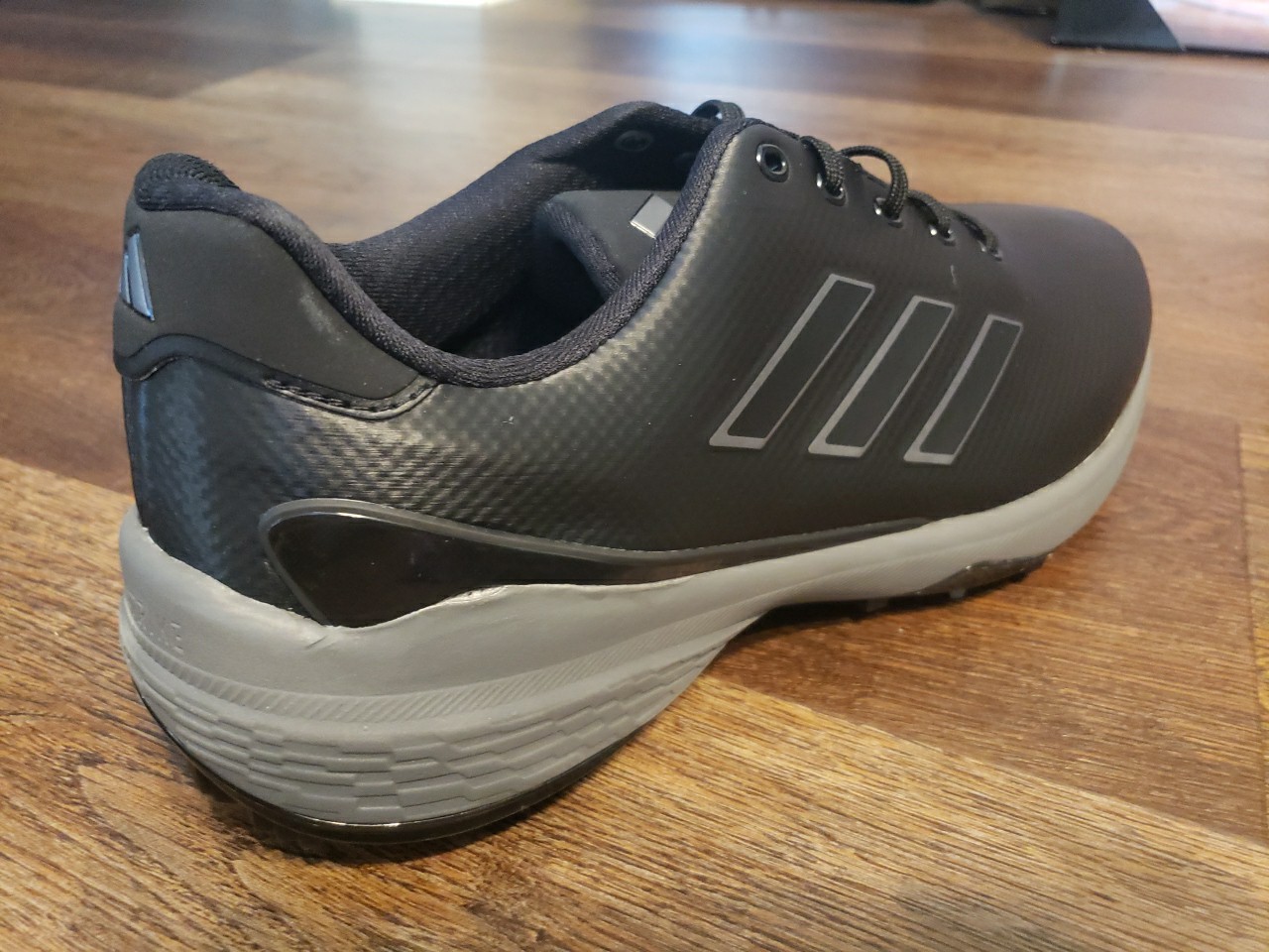 Size 9.5 Adidas ZG23 Golf Shoes Black Silver Metallic Grey GW1178 Men’s