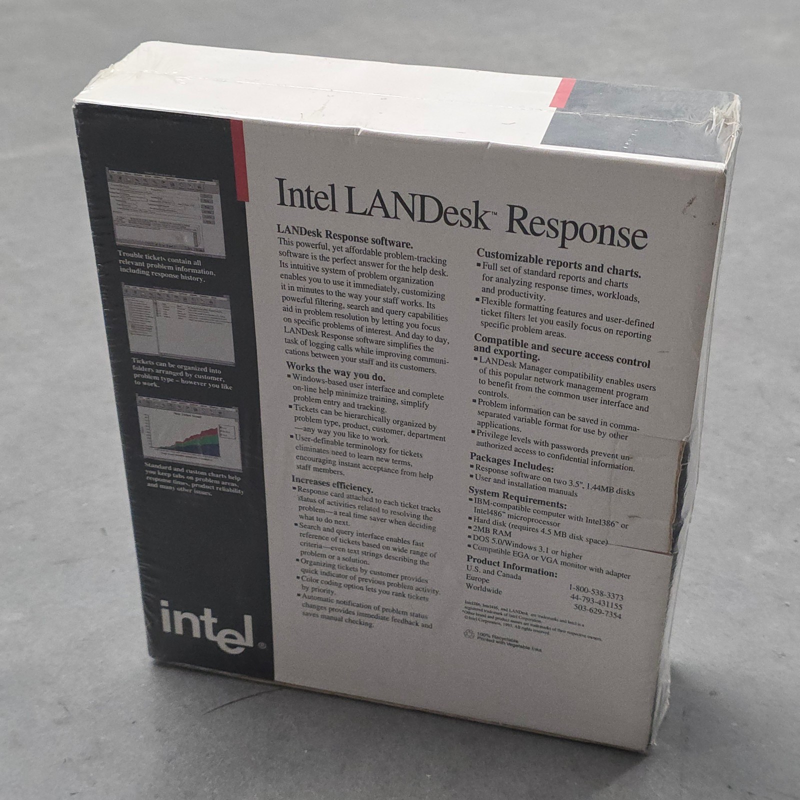 INTEL LANDesk Response Ver 1.0 Software NIB Sealed Vintage